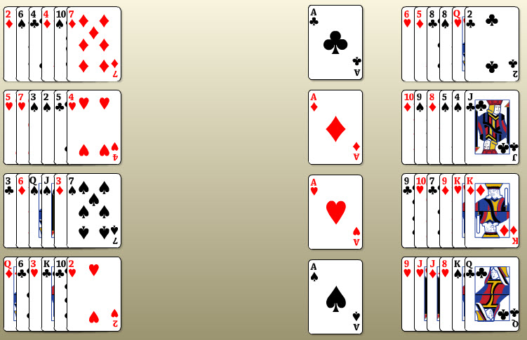 Beleaguered Castle Solitaire