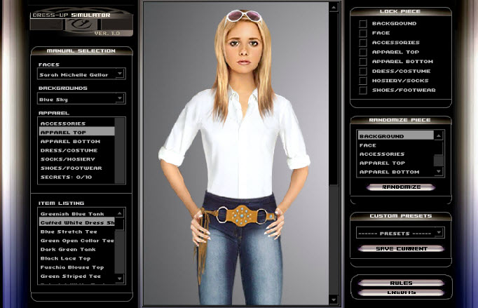 DRESS UP SIMULATION